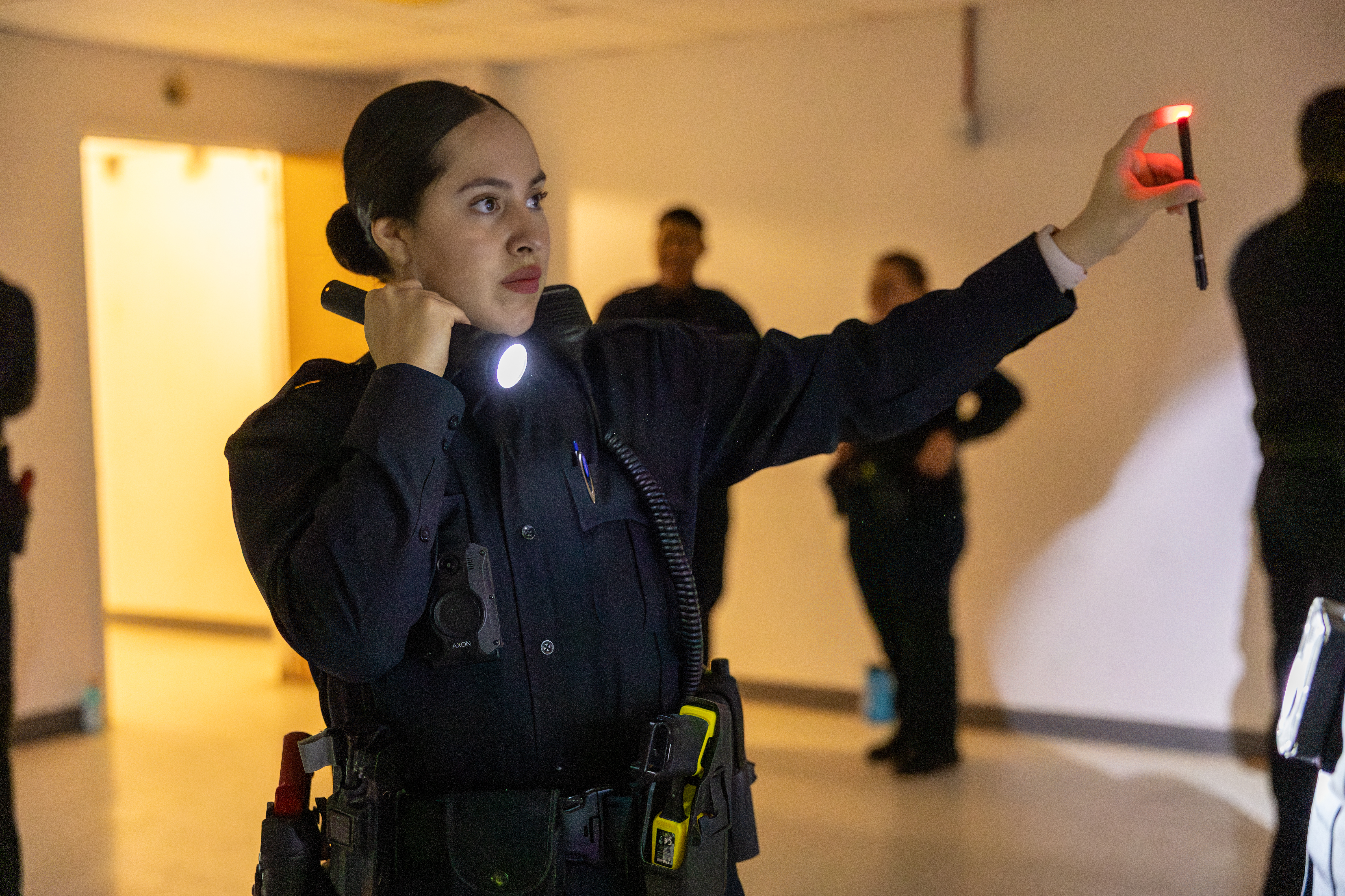 Cadet conducting DUI enforcement