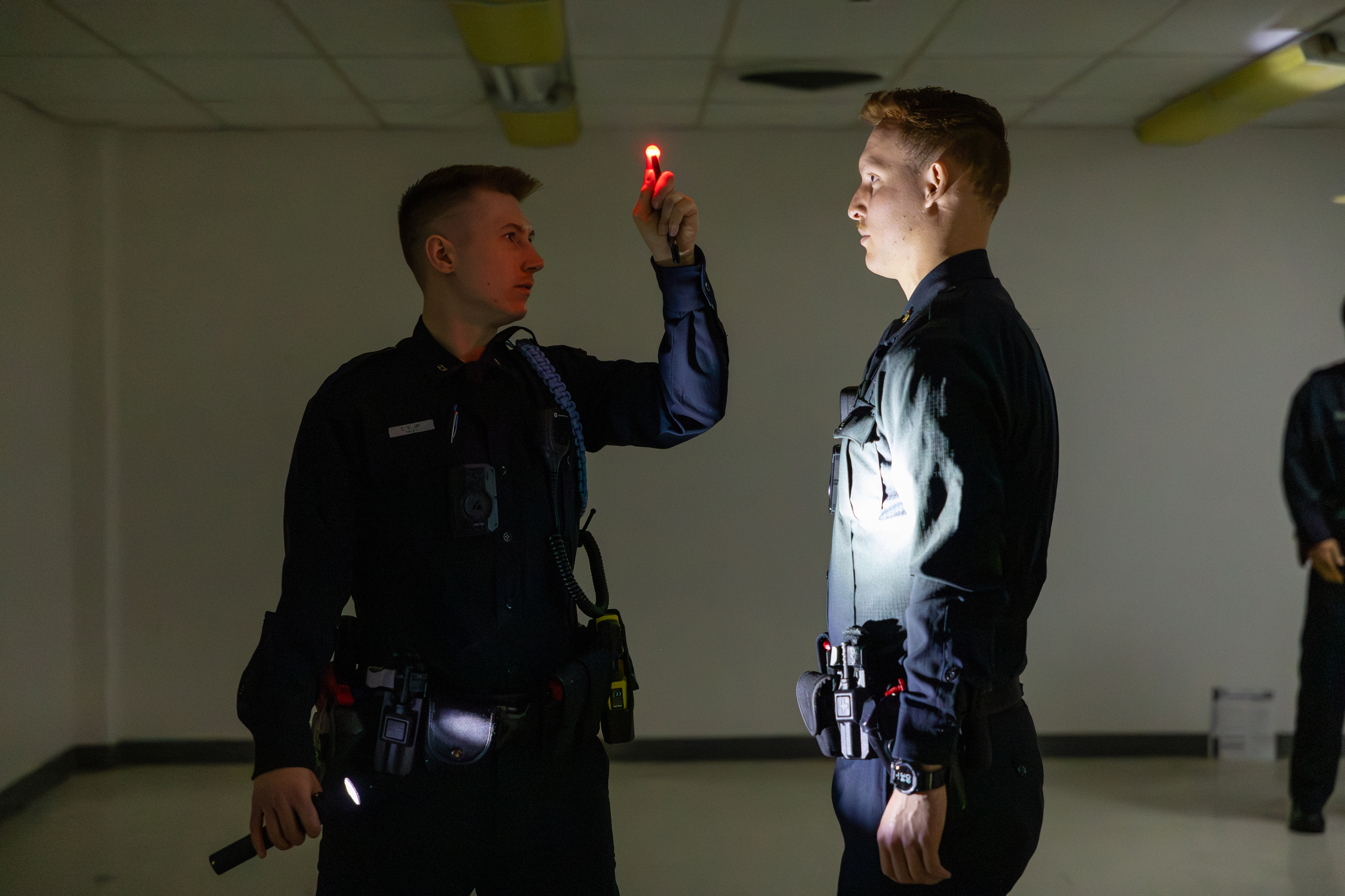 cadets practicing DUI enforcement