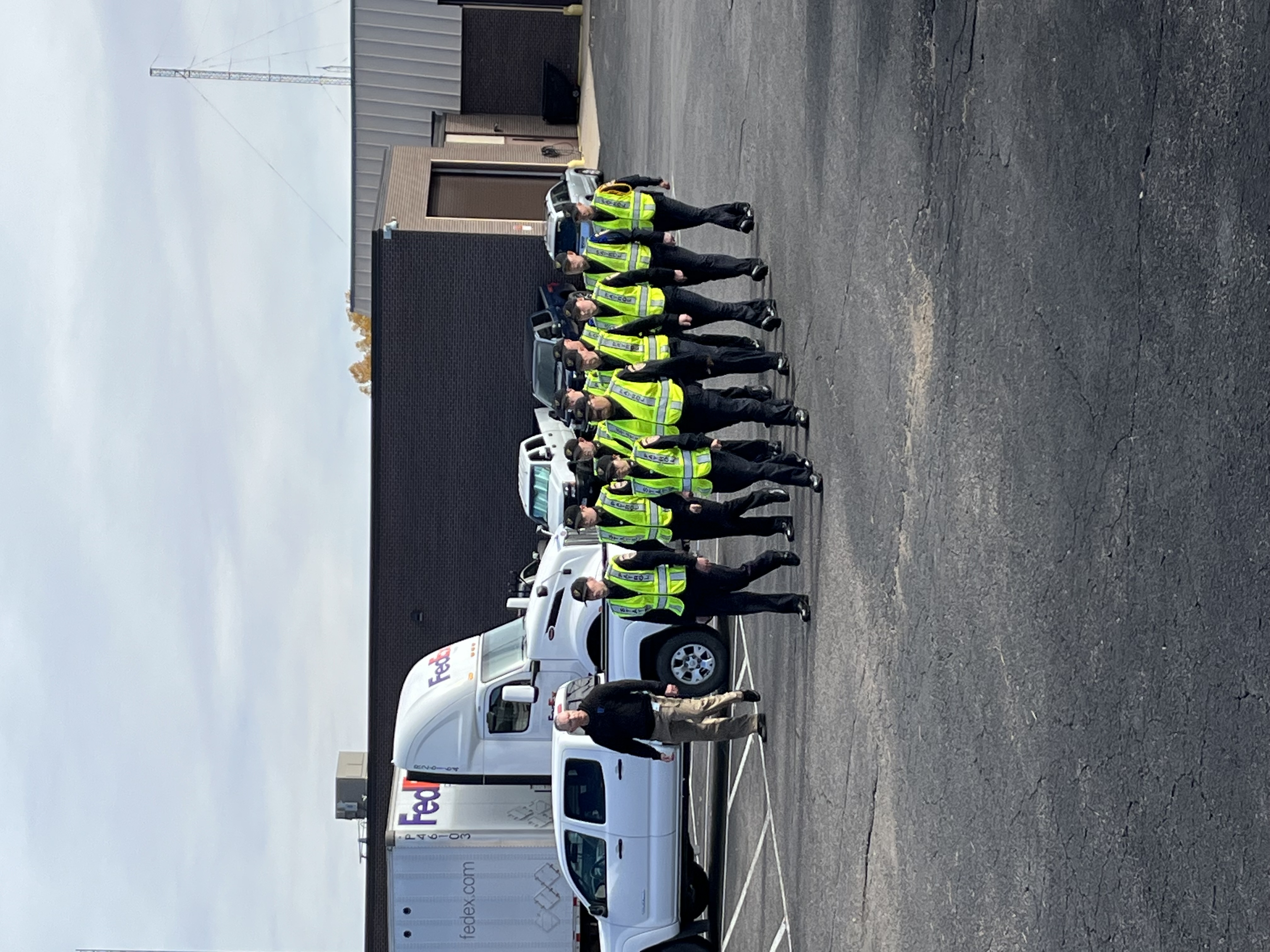 Cadets marching at the Academy